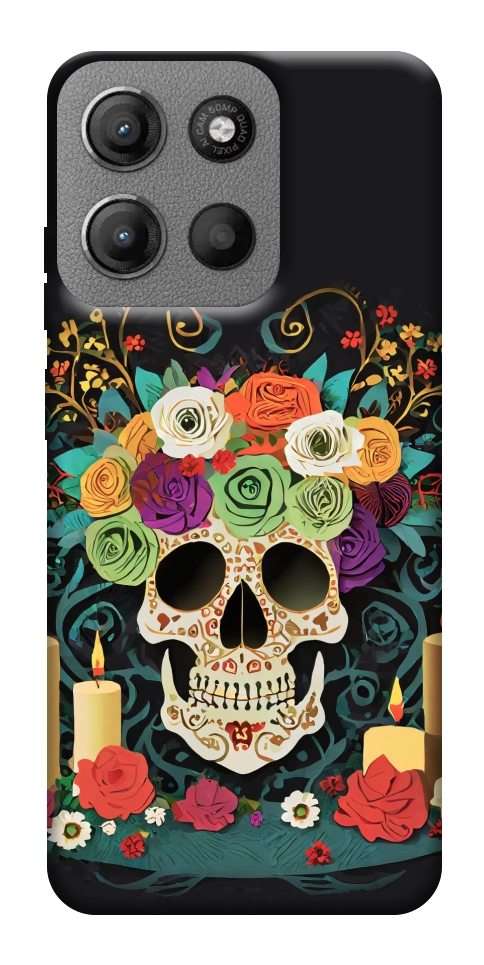 Чехол Skull of celebration для Motorola Moto G15 4G
