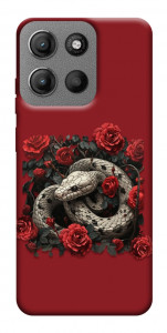 Чехол Roses snake для Motorola Moto G15 4G