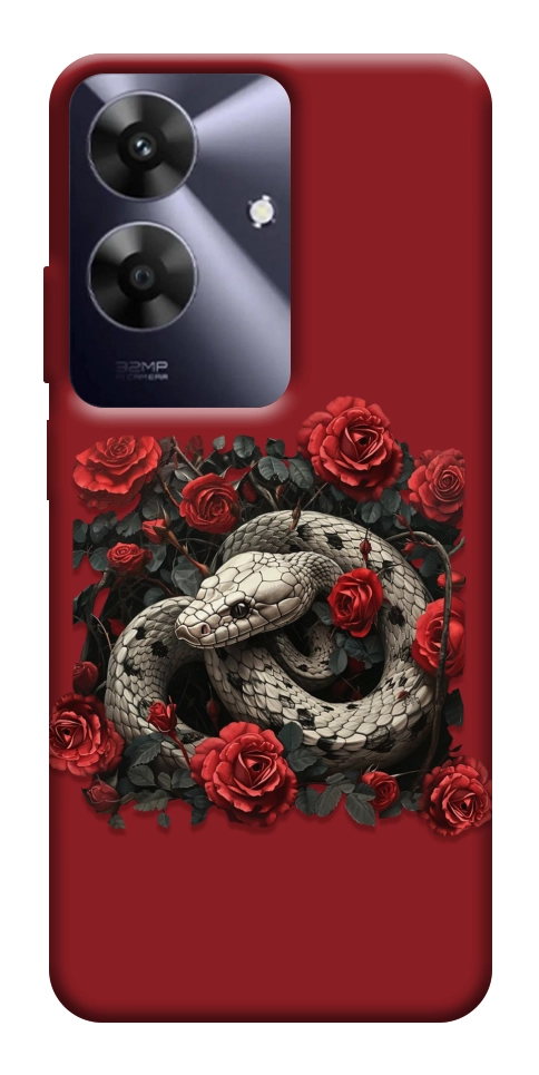 Чехол Roses snake для Realme Note 60
