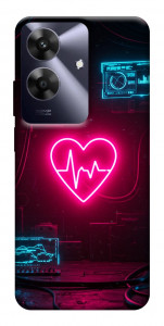 Чехол Neon heart для Realme Note 60