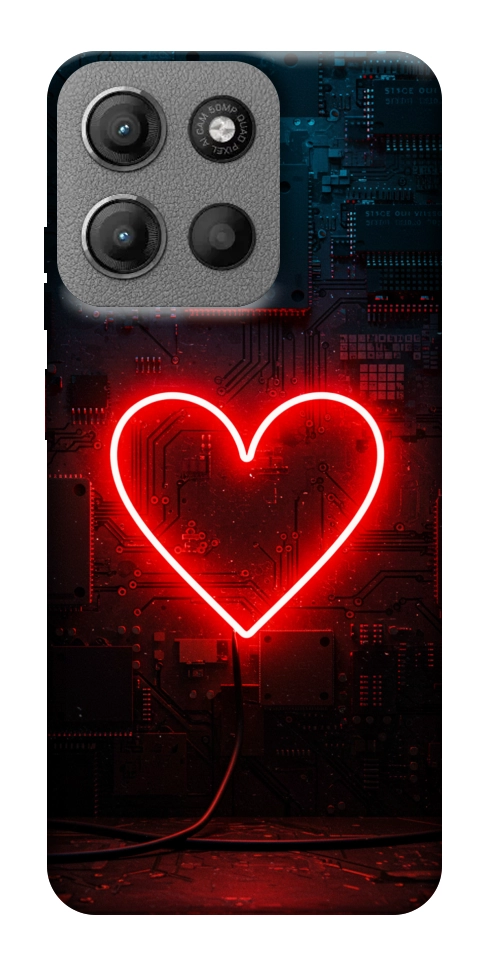 Чехол Яркое сердце для Motorola Moto G15 4G