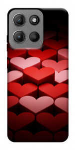 Чехол Hearts pattern для Motorola Moto G15 4G