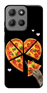 Чехол Pizza Love Cat для Motorola Moto G15 4G