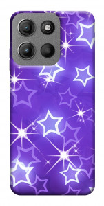 Чехол Purple sparkles для Motorola Moto G15 4G