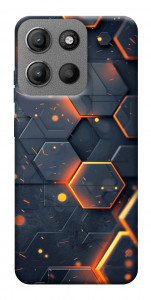 Чехол Burning hex pattern для Motorola Moto G15 4G