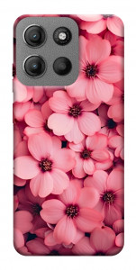 Чохол Pink flowers для Motorola Moto G15 4G