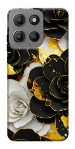 Чехол Flower black-white для Motorola Moto G15 4G