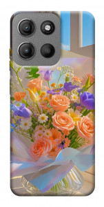 Чехол Яркий букет для Motorola Moto G15 4G