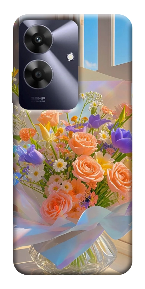 Чехол Яркий букет для Realme Note 60
