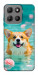 Чехол Swimming corgi для Motorola Moto G15 4G