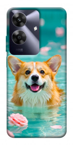 Чехол Swimming corgi для Realme Note 60
