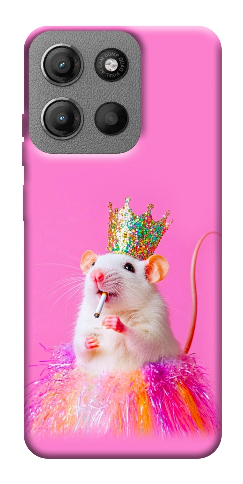 Чехол Гламурная крыса для Motorola Moto G15 4G