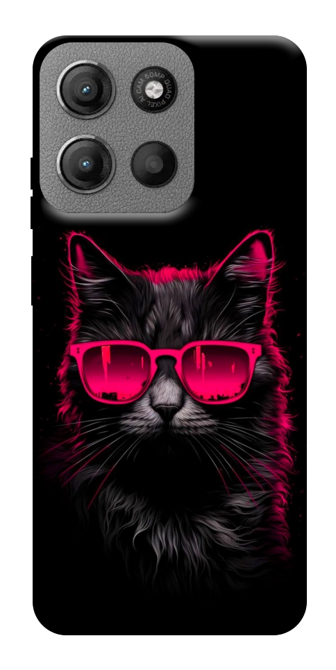 Чехол Cyberpunk cat для Motorola Moto G15 4G