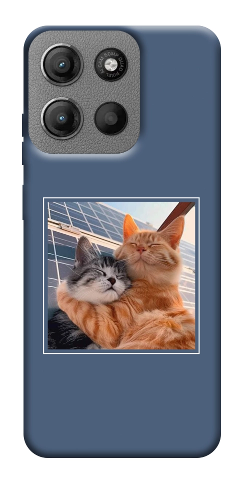 Чехол Кошачья нежность для Motorola Moto G15 4G