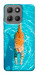 Чехол Cat swimming для Motorola Moto G15 4G