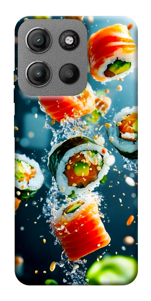 Чехол Sushi falling для Motorola Moto G15 4G