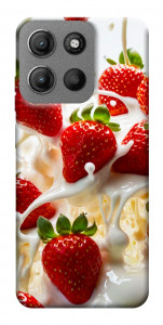 Чехол Strawberry and cream для Motorola Moto G15 4G