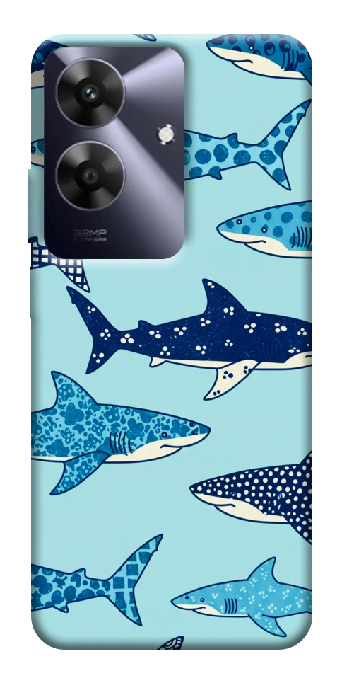 Чохол Shark pattern для Realme Note 60