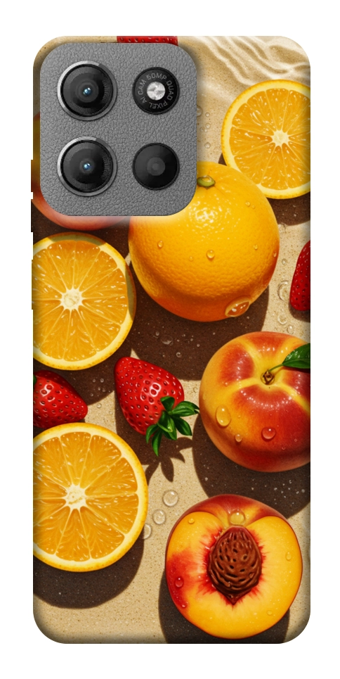 Чехол Яркие фрукты для Motorola Moto G15 4G