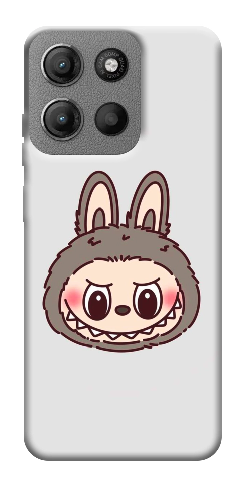 Чехол Labubu grey для Motorola Moto G15 4G