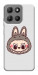 Чехол Labubu grey для Motorola Moto G15 4G