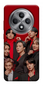 Чехол BTS in red для Oppo Reno 12 F 4G