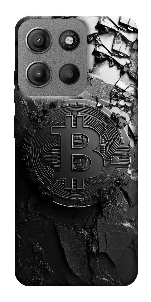 Чехол Dark bitcoin для Motorola Moto G15 4G
