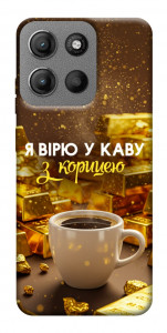 Чехол Верю в кофе для Motorola Moto G15 4G