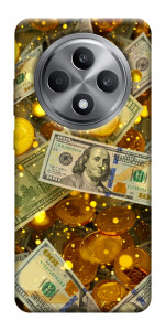 Чохол Gold and dollars для Oppo Reno 12 F 4G