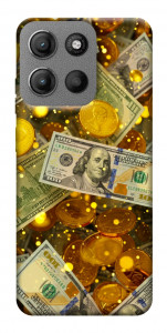 Чехол Gold and dollars для Motorola Moto G15 4G
