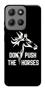 Чехол Dont push the horses для Motorola Moto G15 4G