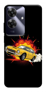 Чохол Retro comics car black для Realme Note 60