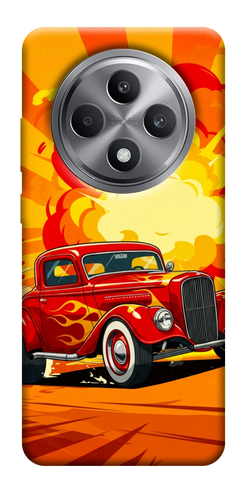 Чохол Retro comics car для Oppo Reno 12 F 4G