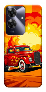 Чохол Retro comics car для Realme Note 60