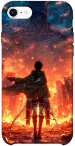 Чехол Attack on titan eren для iPhone SE (2020)