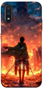 Чехол Attack on titan eren для Galaxy A01