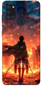 Чохол Attack on titan eren для Galaxy A21s (2020)