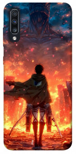 Чехол Attack on titan eren для Galaxy A70 (2019)