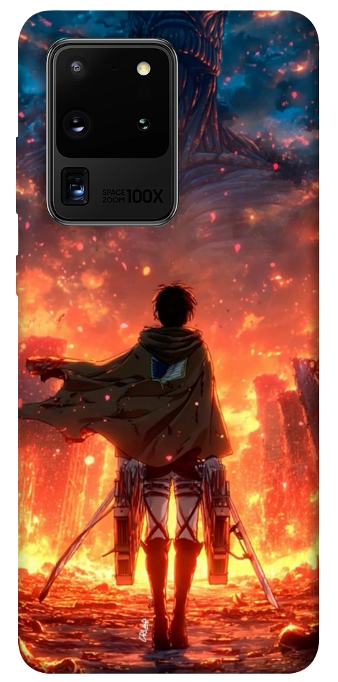 Чохол Attack on titan eren для Galaxy S20 Ultra (2020)