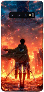 Чехол Attack on titan eren для Galaxy S10 Plus (2019)