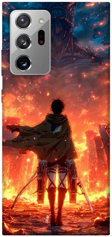 Чохол Attack on titan eren для Galaxy Note 20 Ultra