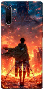 Чехол Attack on titan eren для Galaxy Note 10 (2019)