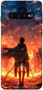 Чехол Attack on titan eren для Galaxy S10 (2019)