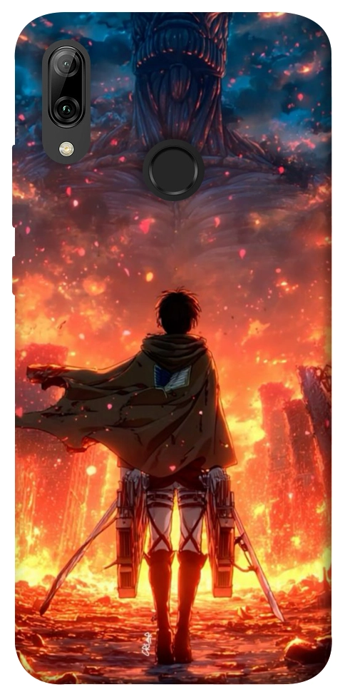 Чехол Attack on titan eren для Huawei P Smart (2019)
