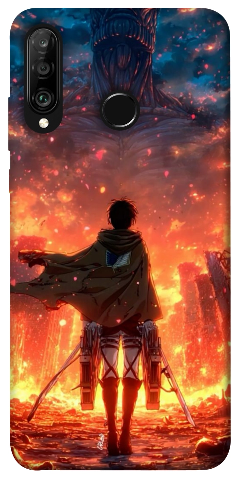 Чехол Attack on titan eren для Huawei P30 Lite