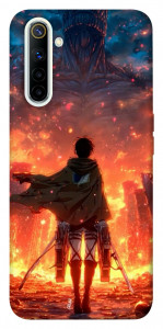 Чехол Attack on titan eren для Realme 6