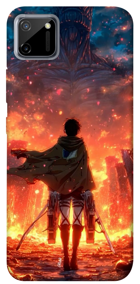 Чехол Attack on titan eren для Realme C11