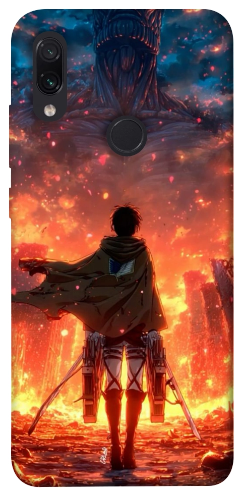 Чехол Attack on titan eren для Xiaomi Redmi Note 7