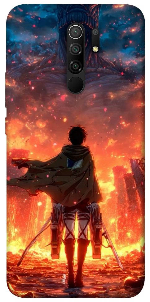 Чохол Attack on titan eren для Xiaomi Redmi 9