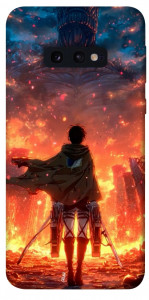Чехол Attack on titan eren для Galaxy S10e